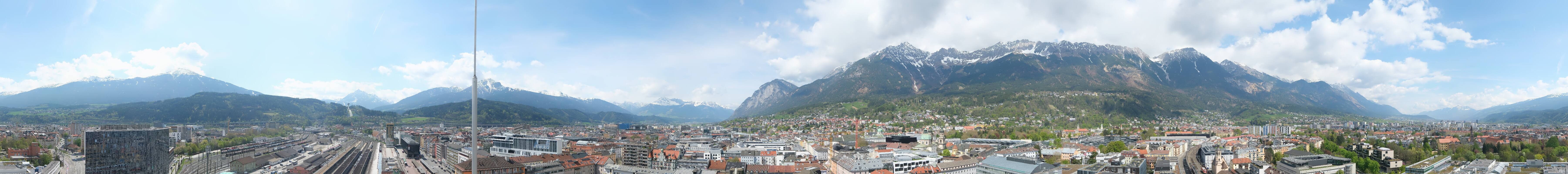 Archiv Foto Webcam Panoramablick - Innsbruck
