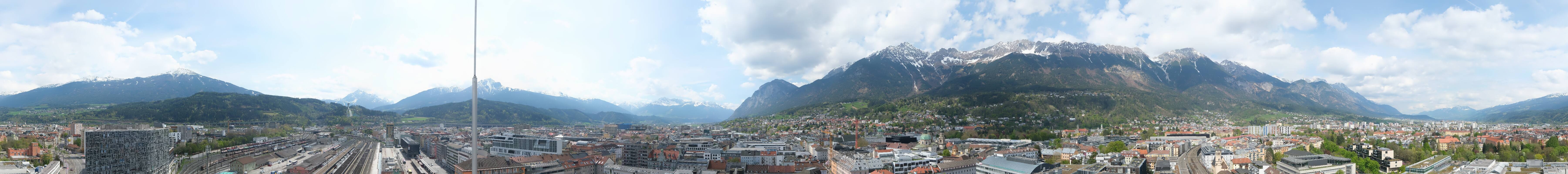 Archiv Foto Webcam Panoramablick - Innsbruck