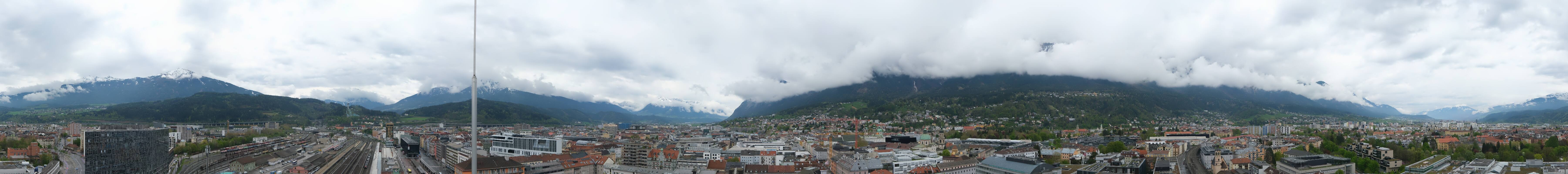 Archiv Foto Webcam Panoramablick - Innsbruck