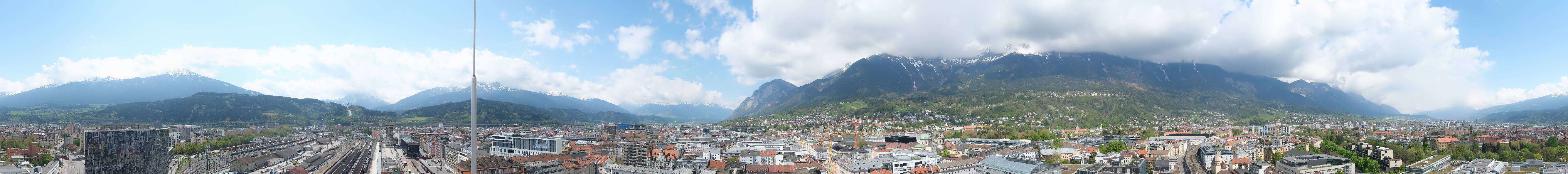 Archiv Foto Webcam Panoramablick - Innsbruck
