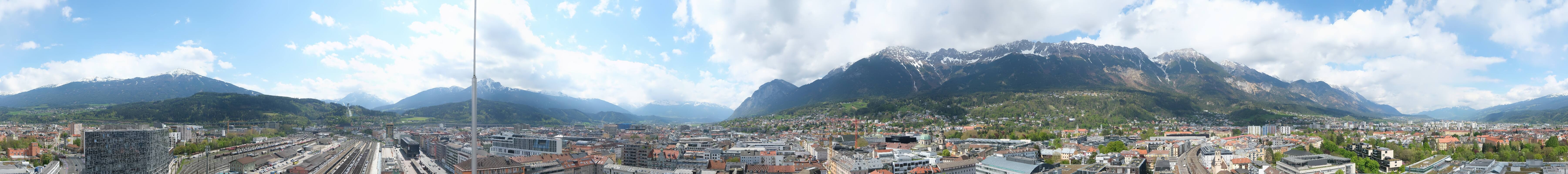 Archiv Foto Webcam Panoramablick - Innsbruck