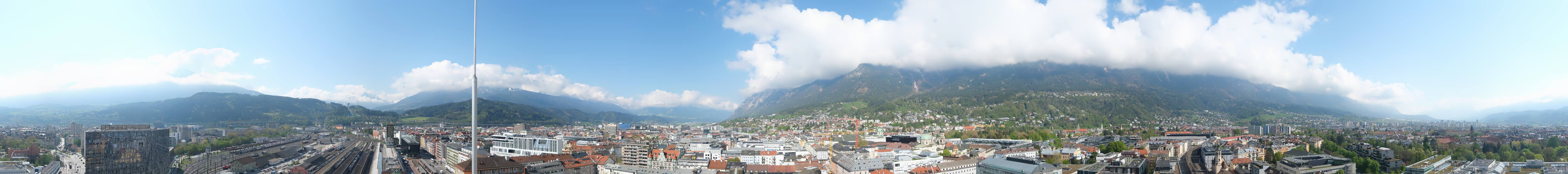 Archiv Foto Webcam Panoramablick - Innsbruck