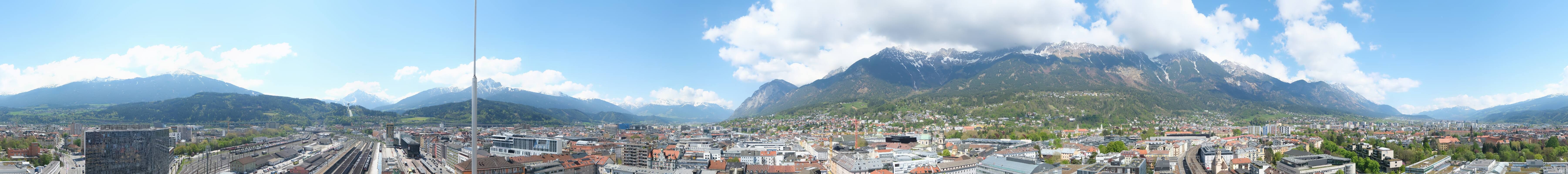 Archiv Foto Webcam Panoramablick - Innsbruck
