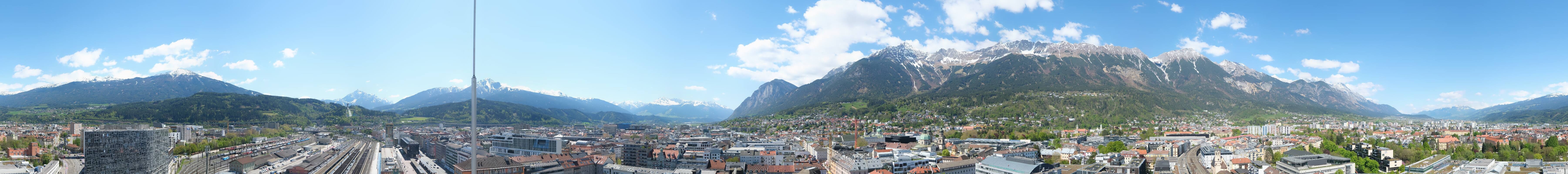 Archiv Foto Webcam Panoramablick - Innsbruck