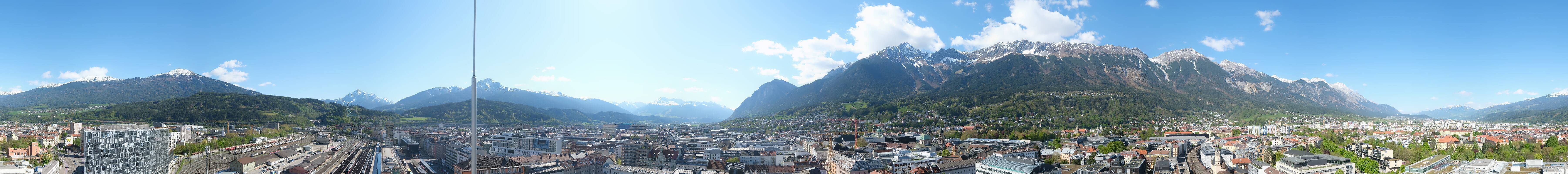 Archiv Foto Webcam Panoramablick - Innsbruck