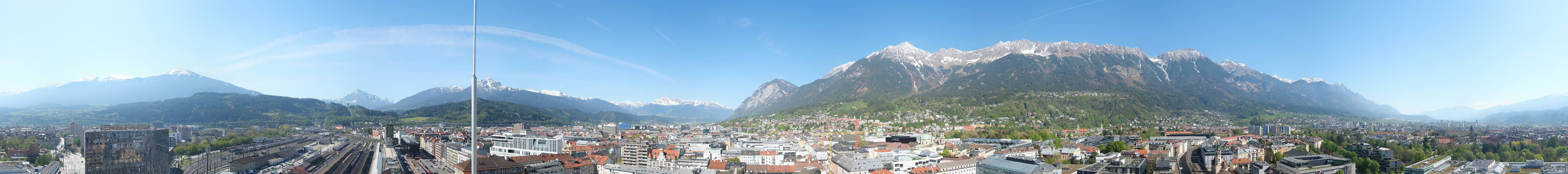Archiv Foto Webcam Panoramablick - Innsbruck