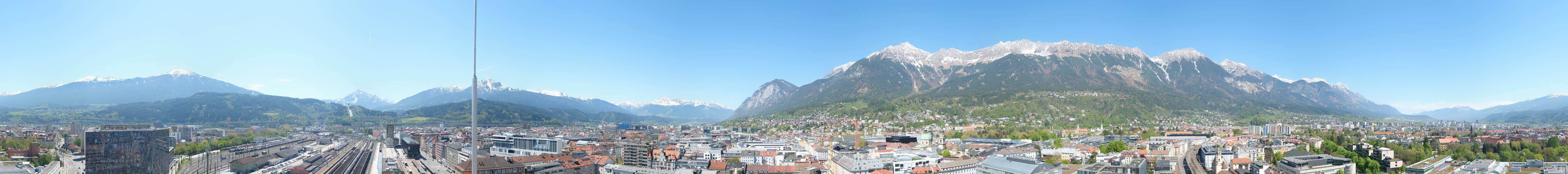Archiv Foto Webcam Panoramablick - Innsbruck