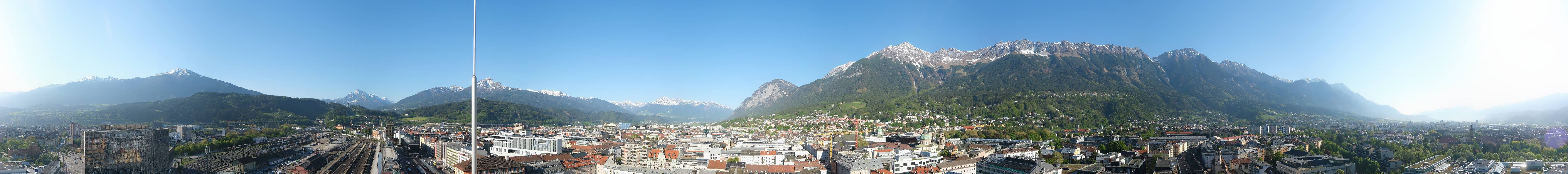 Archiv Foto Webcam Panoramablick - Innsbruck