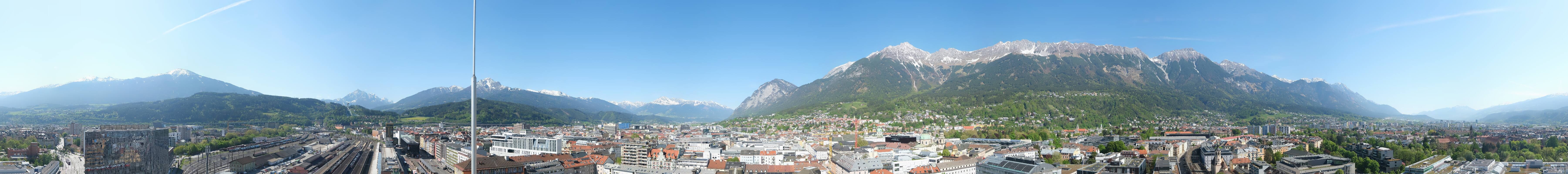 Archiv Foto Webcam Panoramablick - Innsbruck