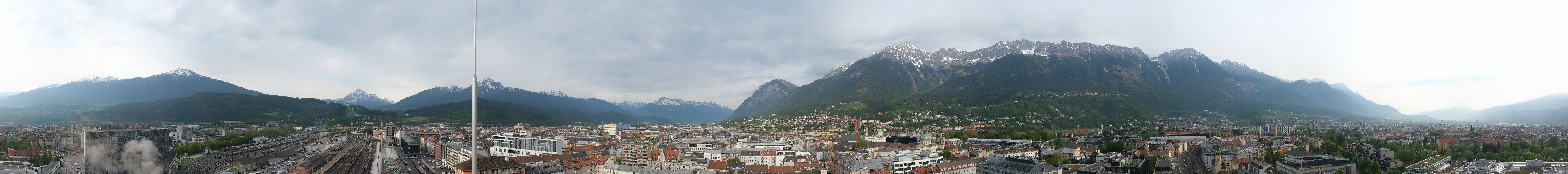 Archiv Foto Webcam Panoramablick - Innsbruck