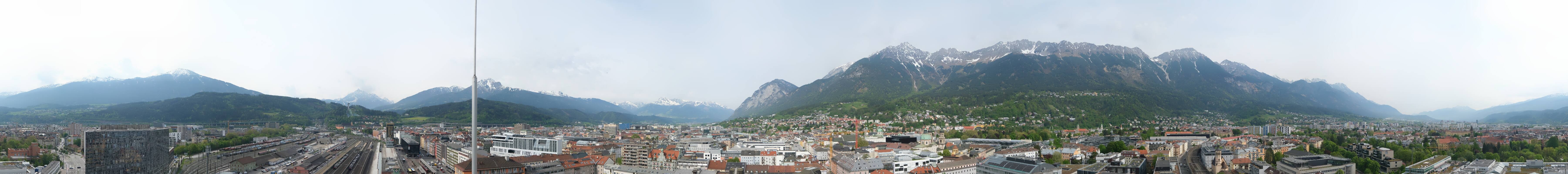 Archiv Foto Webcam Panoramablick - Innsbruck