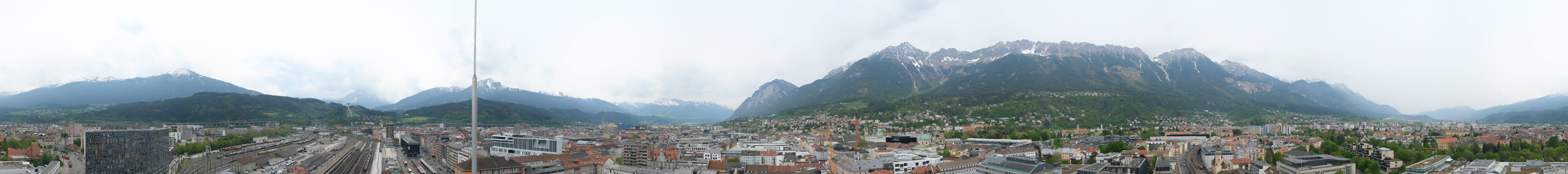 Archiv Foto Webcam Panoramablick - Innsbruck