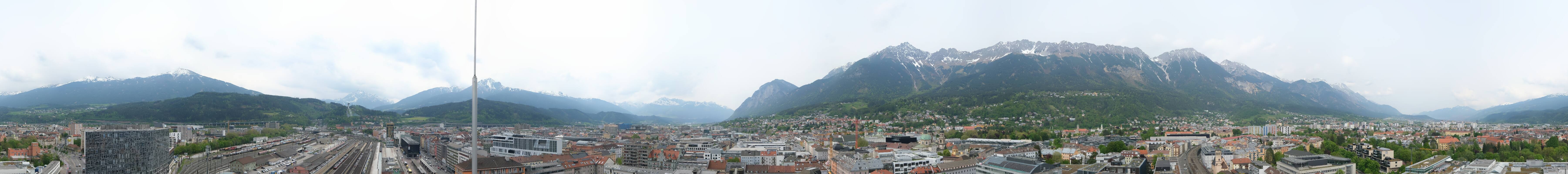 Archiv Foto Webcam Panoramablick - Innsbruck