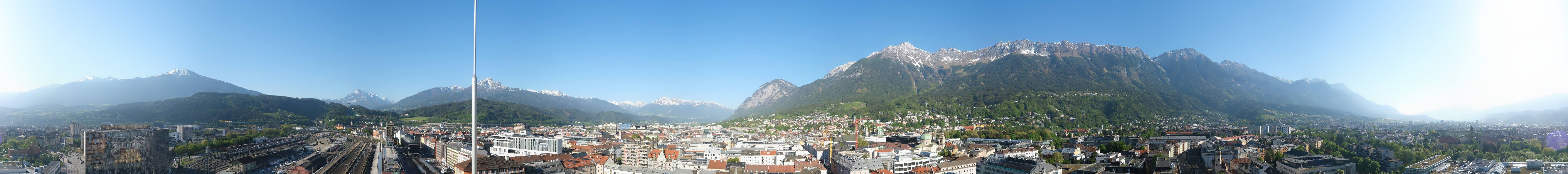 Archiv Foto Webcam Panoramablick - Innsbruck