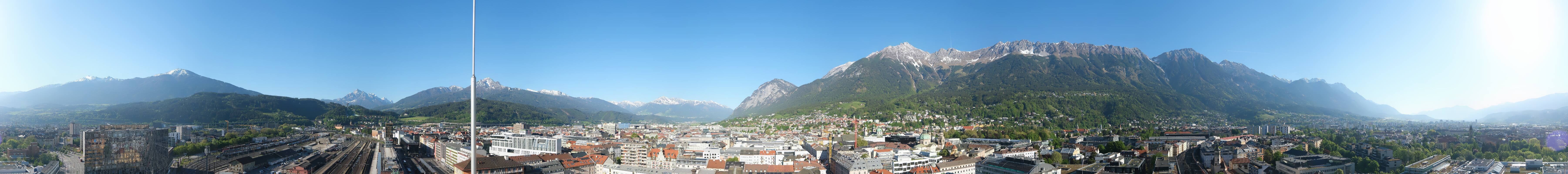 Archiv Foto Webcam Panoramablick - Innsbruck