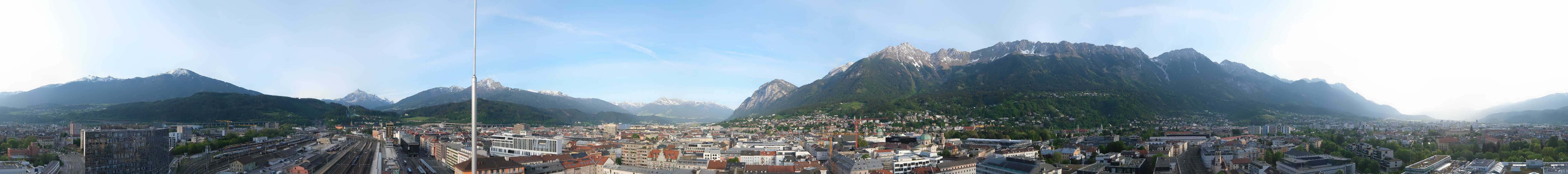 Archiv Foto Webcam Panoramablick - Innsbruck