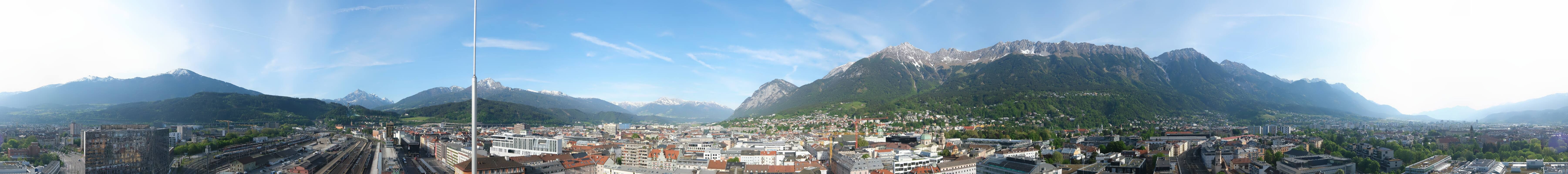 Archiv Foto Webcam Panoramablick - Innsbruck
