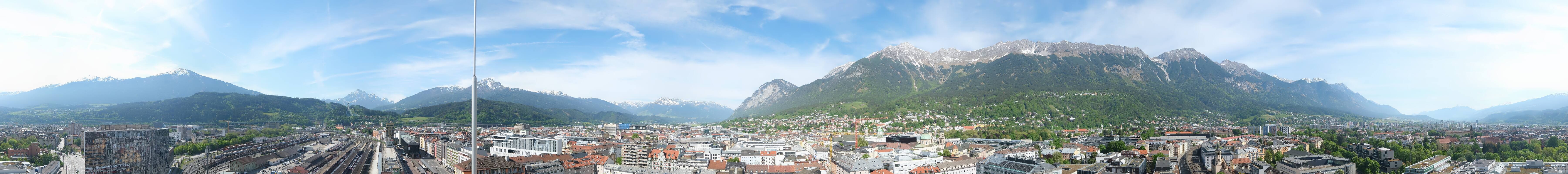 Archiv Foto Webcam Panoramablick - Innsbruck