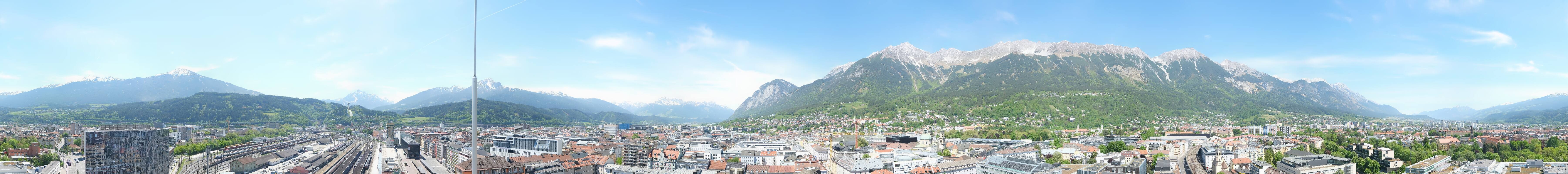Archiv Foto Webcam Panoramablick - Innsbruck