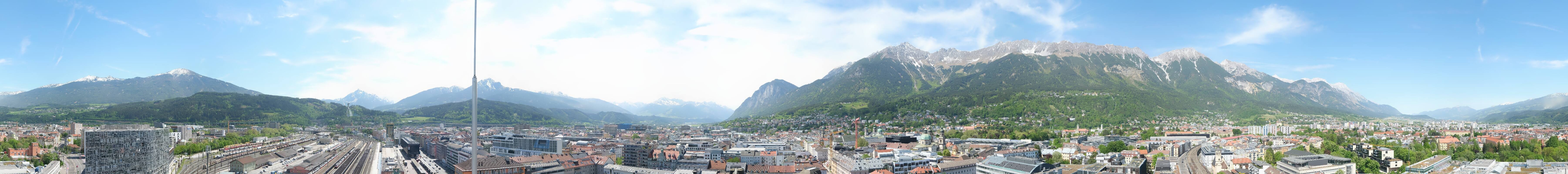 Archiv Foto Webcam Panoramablick - Innsbruck