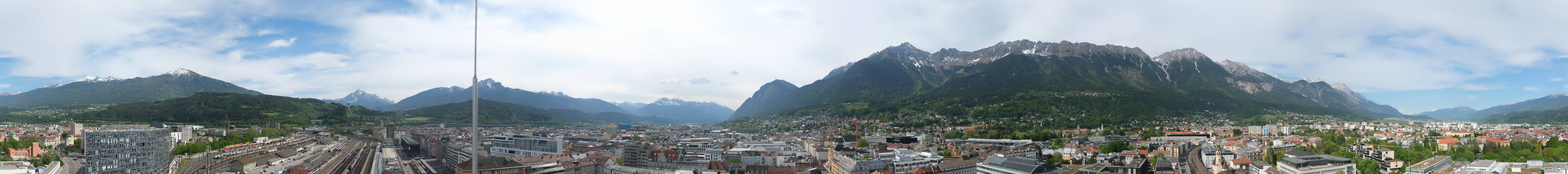 Archiv Foto Webcam Panoramablick - Innsbruck
