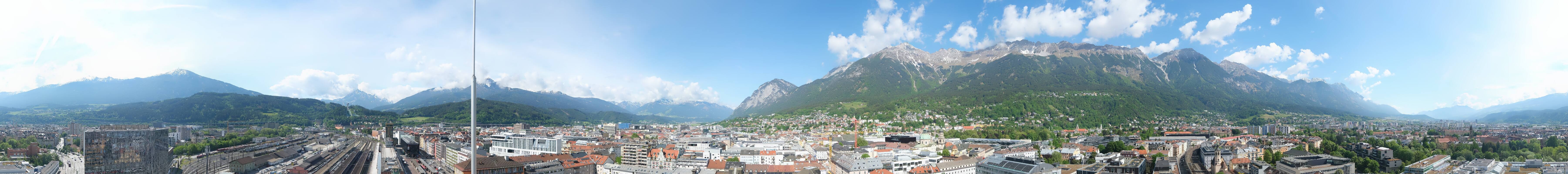 Archiv Foto Webcam Panoramablick - Innsbruck