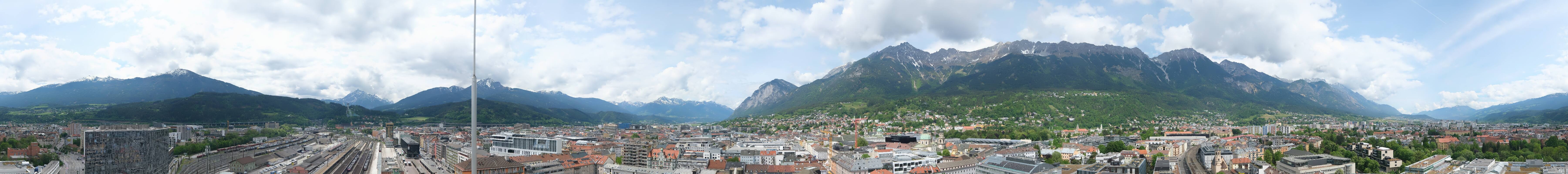 Archiv Foto Webcam Panoramablick - Innsbruck