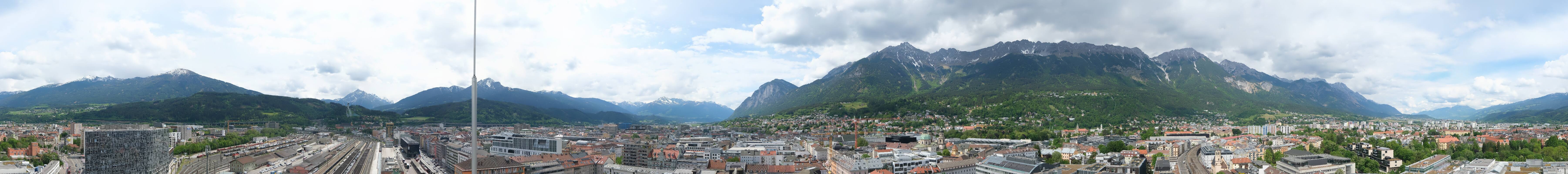 Archiv Foto Webcam Panoramablick - Innsbruck