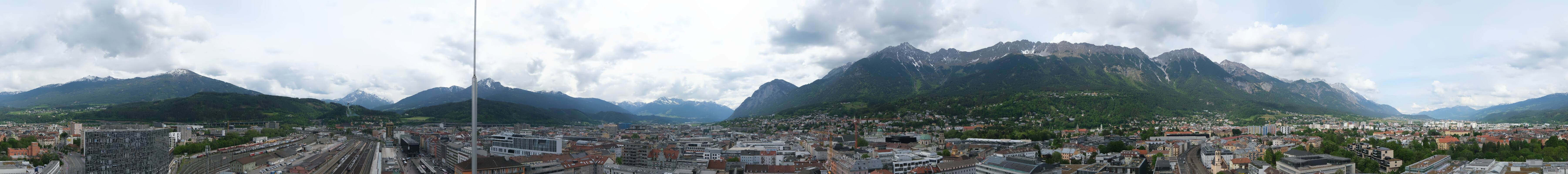 Archiv Foto Webcam Panoramablick - Innsbruck