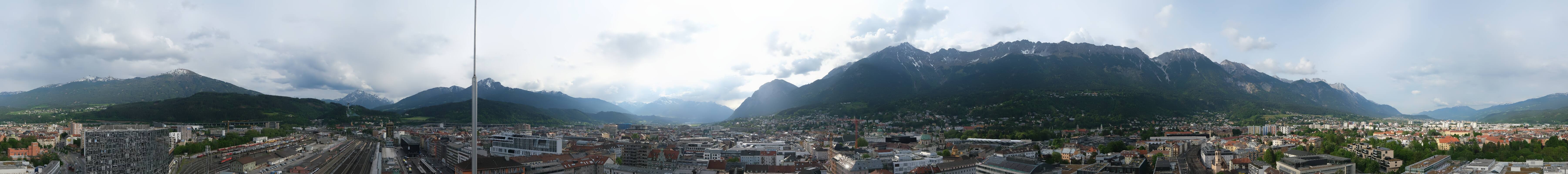 Archiv Foto Webcam Panoramablick - Innsbruck