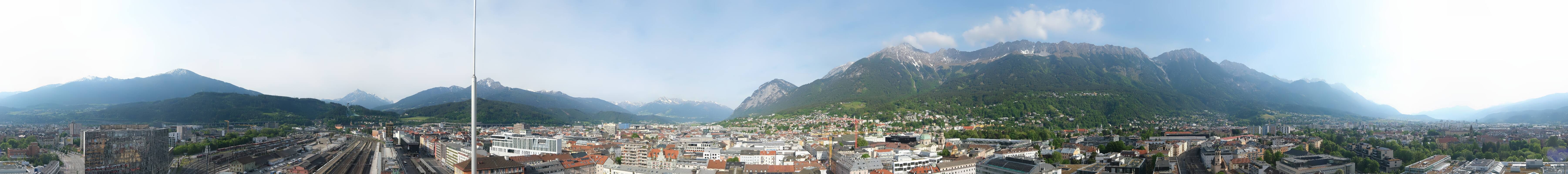 Archiv Foto Webcam Panoramablick - Innsbruck