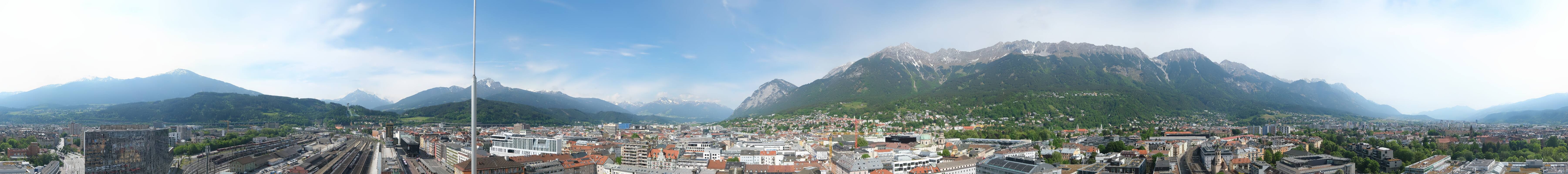 Archiv Foto Webcam Panoramablick - Innsbruck