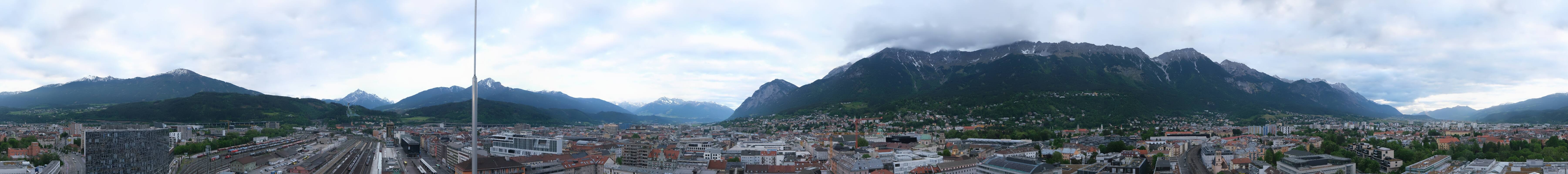 Archiv Foto Webcam Panoramablick - Innsbruck