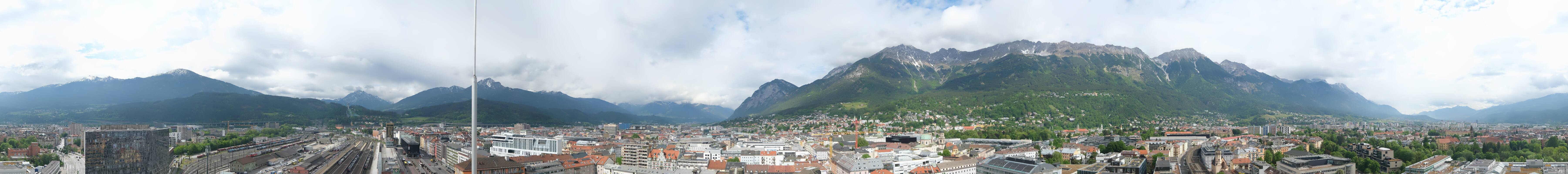 Archiv Foto Webcam Panoramablick - Innsbruck