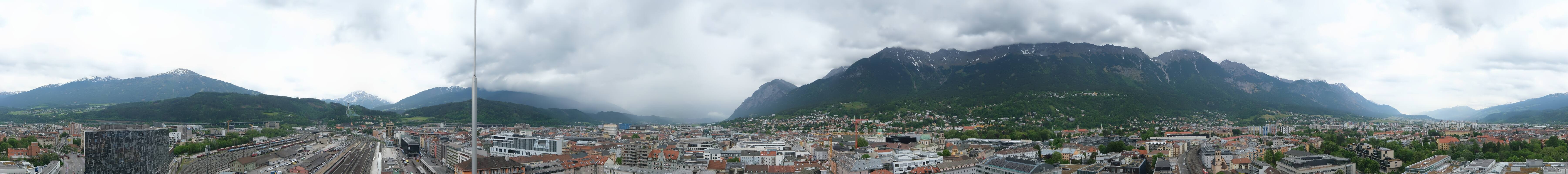 Archiv Foto Webcam Panoramablick - Innsbruck
