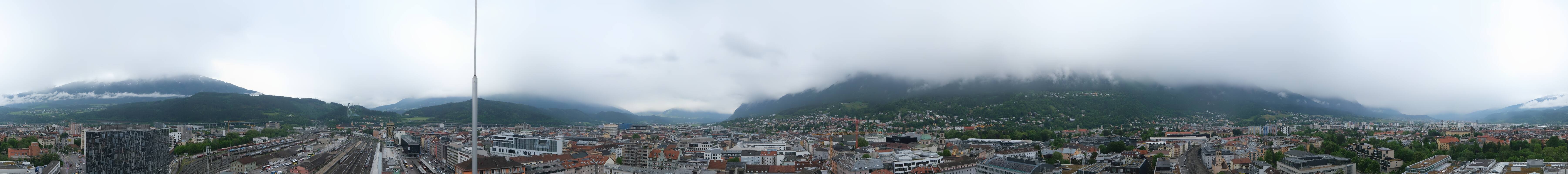 Archiv Foto Webcam Panoramablick - Innsbruck