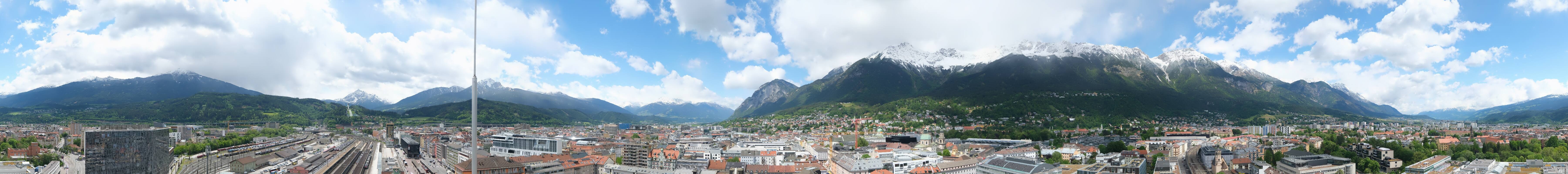 Archiv Foto Webcam Panoramablick - Innsbruck