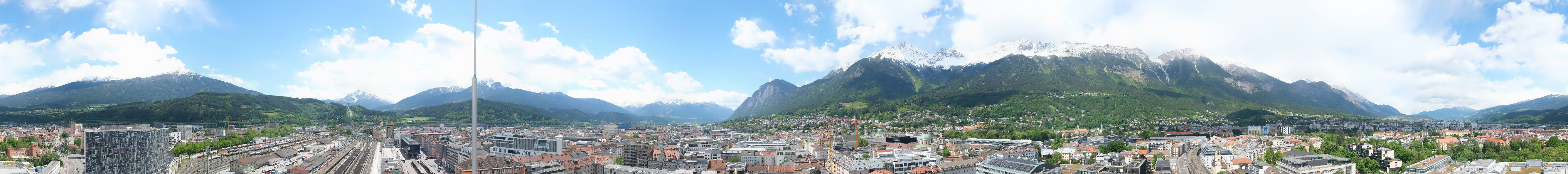 Archiv Foto Webcam Panoramablick - Innsbruck