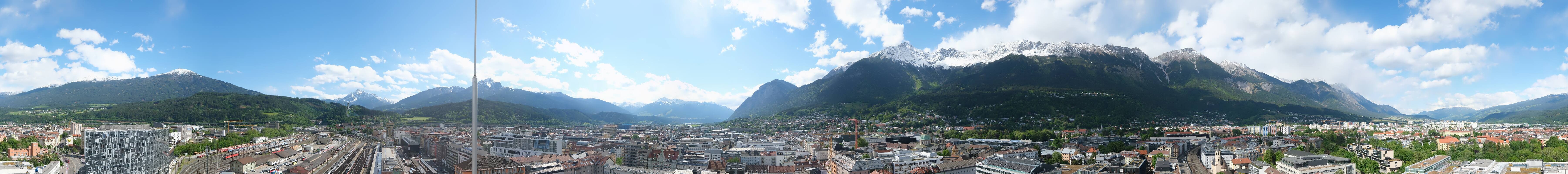 Archiv Foto Webcam Panoramablick - Innsbruck