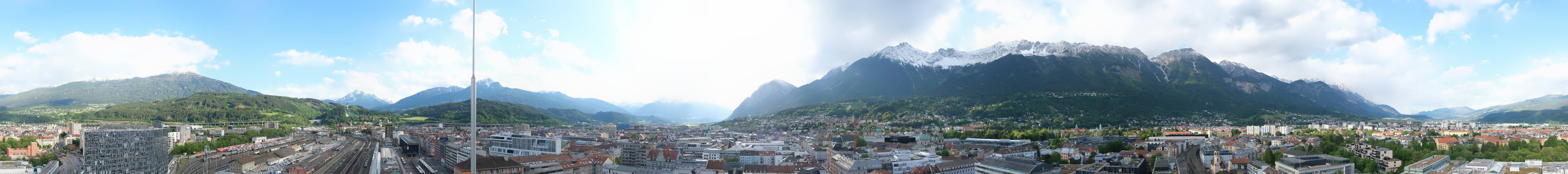 Archiv Foto Webcam Panoramablick - Innsbruck