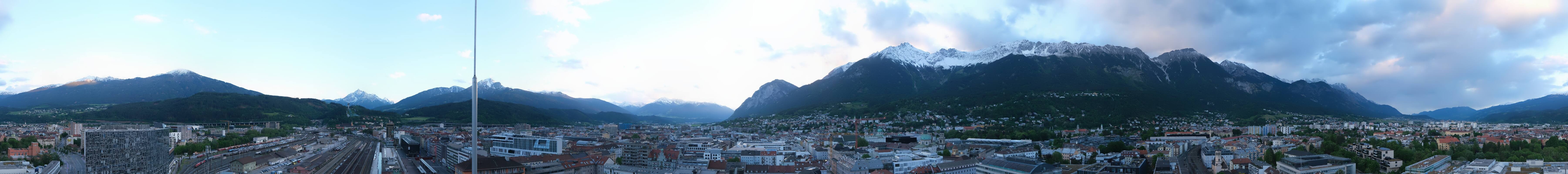 Archiv Foto Webcam Panoramablick - Innsbruck
