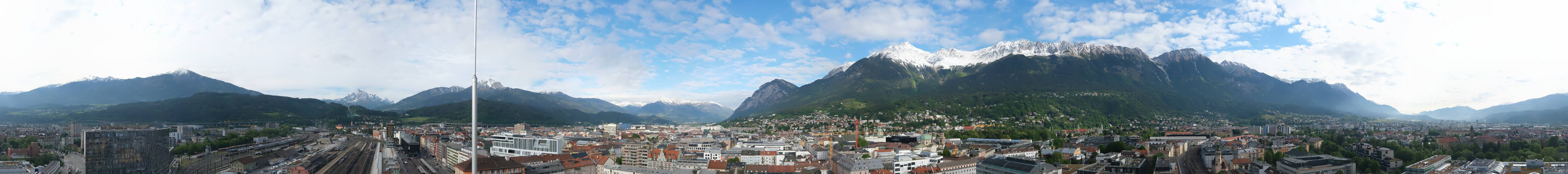 Archiv Foto Webcam Panoramablick - Innsbruck