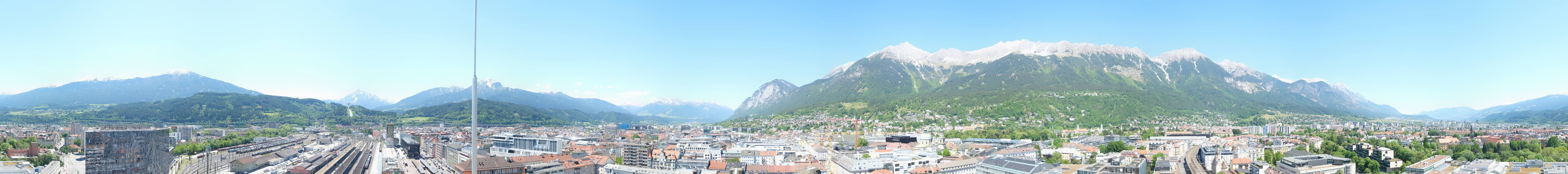 Archiv Foto Webcam Panoramablick - Innsbruck