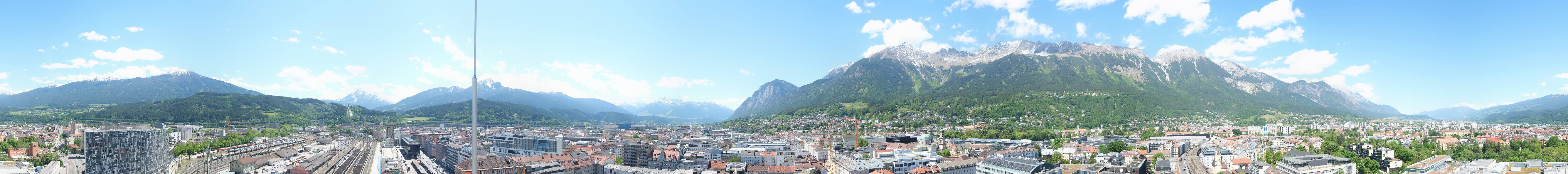 Archiv Foto Webcam Panoramablick - Innsbruck