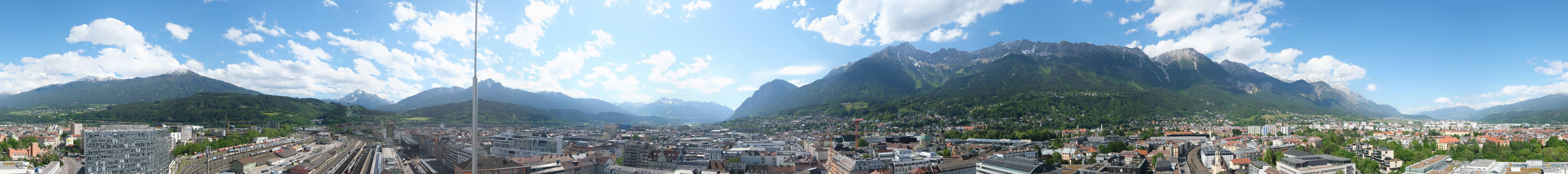Archiv Foto Webcam Panoramablick - Innsbruck