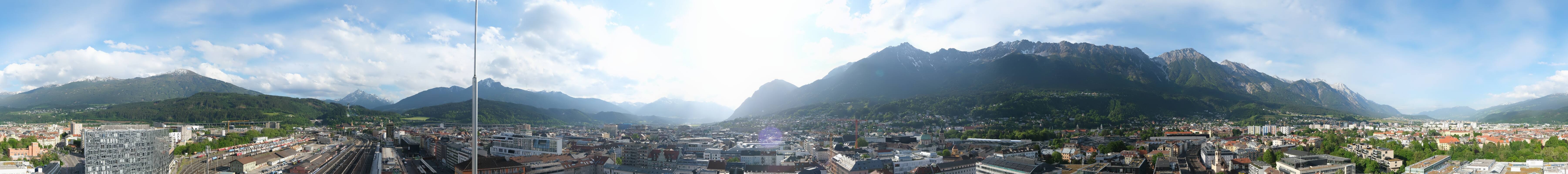 Archiv Foto Webcam Panoramablick - Innsbruck