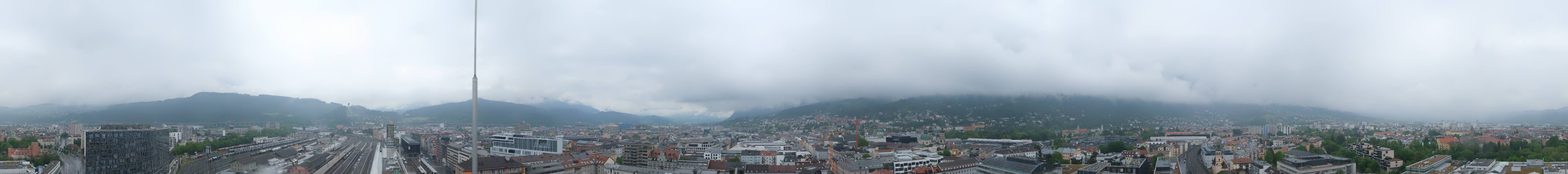 Archiv Foto Webcam Panoramablick - Innsbruck