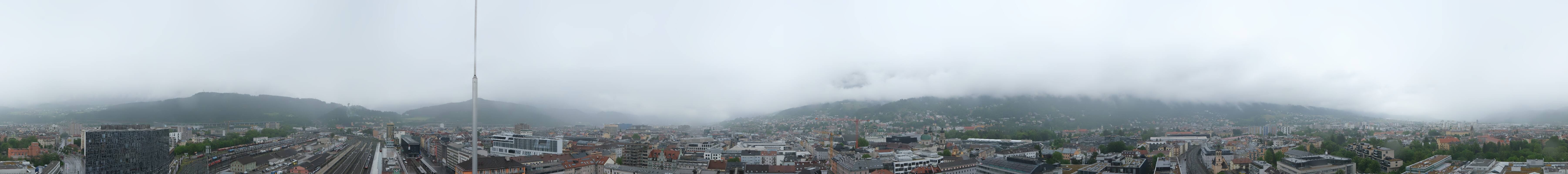 Archiv Foto Webcam Panoramablick - Innsbruck