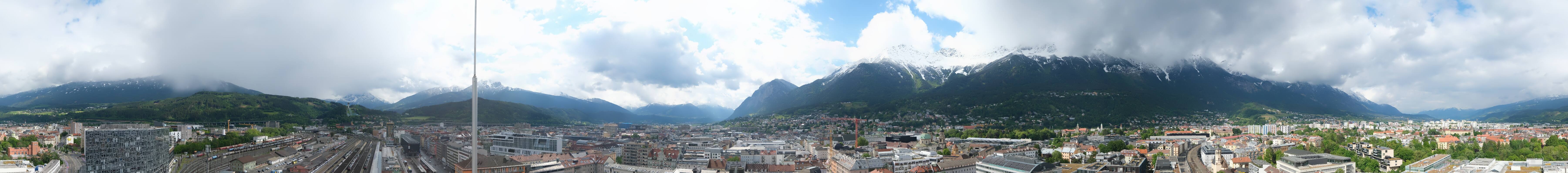 Archiv Foto Webcam Panoramablick - Innsbruck