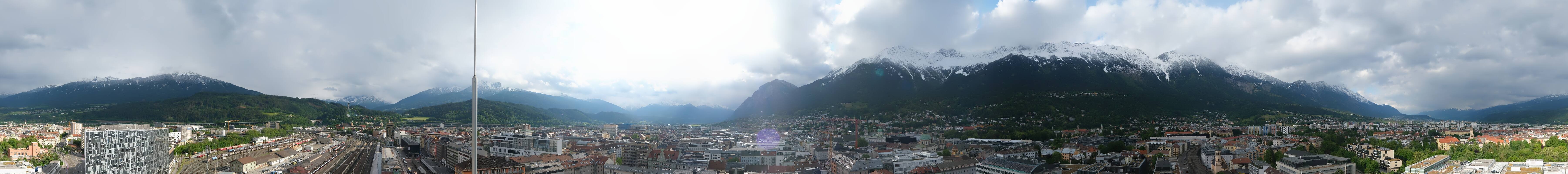 Archiv Foto Webcam Panoramablick - Innsbruck